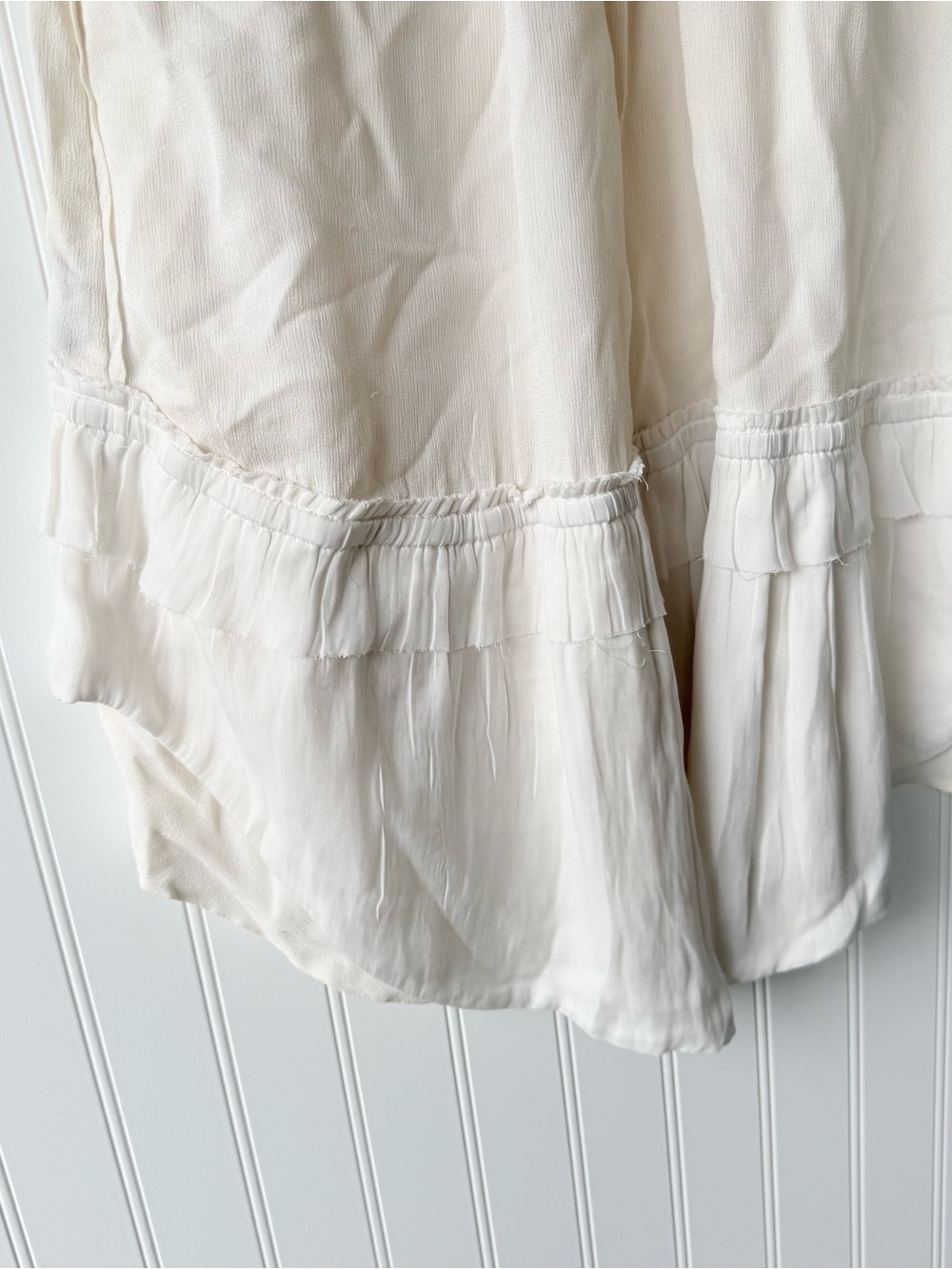 Isabel Murant Light Cream Ruffle Sleeveless dress - Picture 7 of 8
